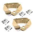 thumbnail image 1 of Tan Lap Bucket Seat Belt Kit with Bracketry for 1963-1966 Chevy Truck Standard 2 Point - 2 Belts, 1 of 1
