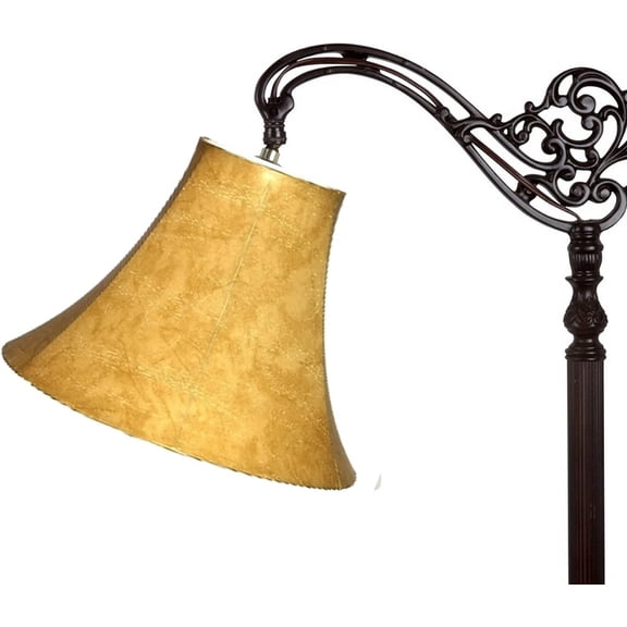 Tan Leatherette 10 Inch Bell Uno Lampshade (6x10x7.5)