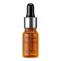 Tan Luxe THE FACE Self Tan Drops, Medium/Dark Drops to Skin Care for Custom Face Tan 0.33 Oz