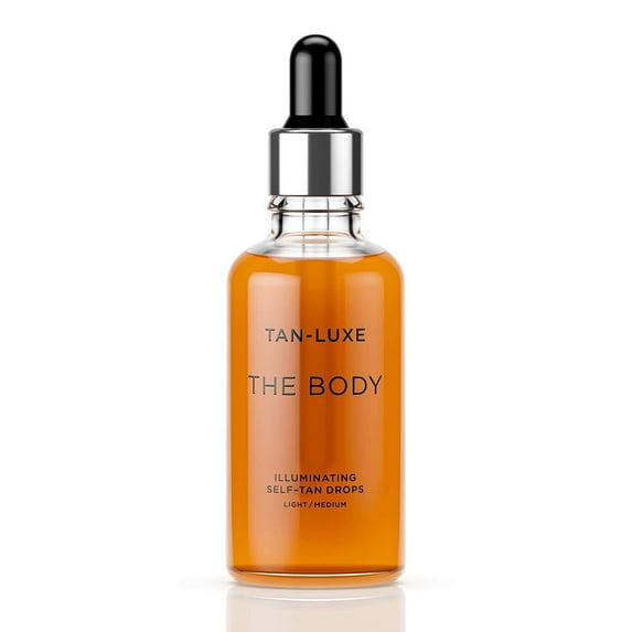 TAN-LUXE The Body - Illuminating Self-Tan Drops, 50ml - Cruelty & Toxin Free - Light/Medium Light/Medium 1.69 Fl Oz (Pack of 1)