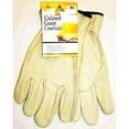 thumbnail image 1 of Tan Medium Grain Cowhide Leather Driver's Gloves, Keystone Thumb, Uncoated, 1 of 2