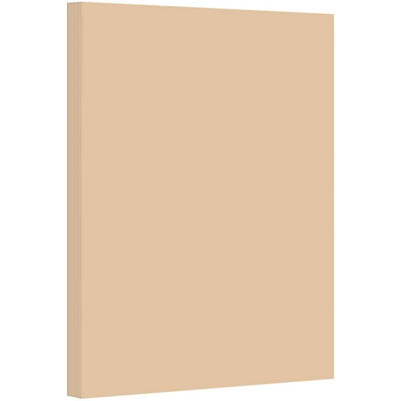 Tan Pastel Color Card Stock Paper, 67lb Cover Medium Weight Cardstock, for Arts & Crafts, Coloring, Announcements, Stationary Printing at School, Office, Home | 8.5 x 11 | 50 Sheets Per Pack