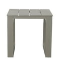 thumbnail image 1 of Tan Patio End Table, Aluminium Framework, Modern Geometric Individuality, Rust-, Scratch And Weather-, 21.74 In. Depth, 21.01 Width, 20.99 Height Construction, Detail,, 1 of 2