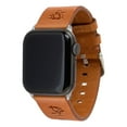 thumbnail image 1 of Tan Pittsburgh Penguins Leather Apple Watch Band, 1 of 3