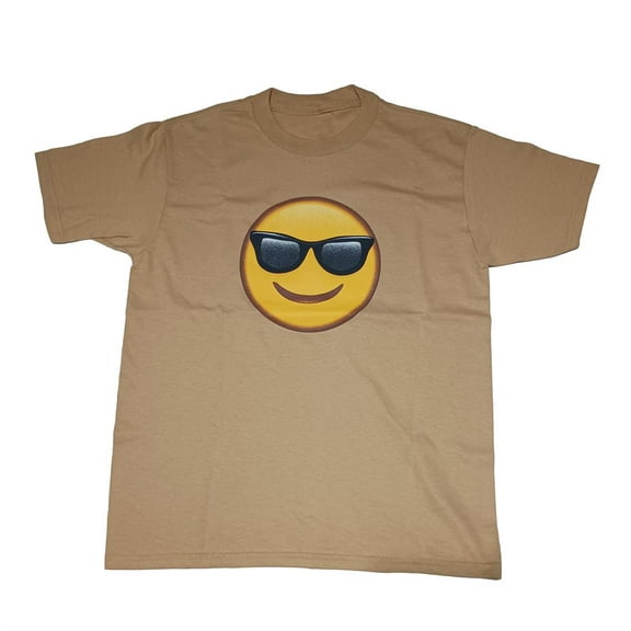 Tan Shades Emoji Shirt XL