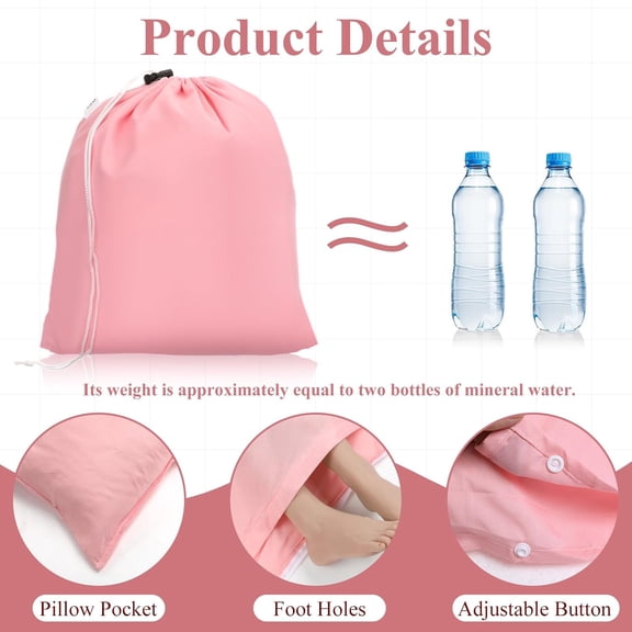 Tan Sleep Sack Reusable Breathable Tanning Sleeping Bag Tanning Sheet Protector for Bed Travel, Lightweight Polyester Sleeping Bag Liner with Zipper, Pink$$Sport & Recreation Other