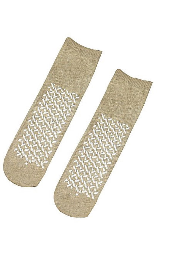 Tan Slipper Socks - Terries (48 Pairs)