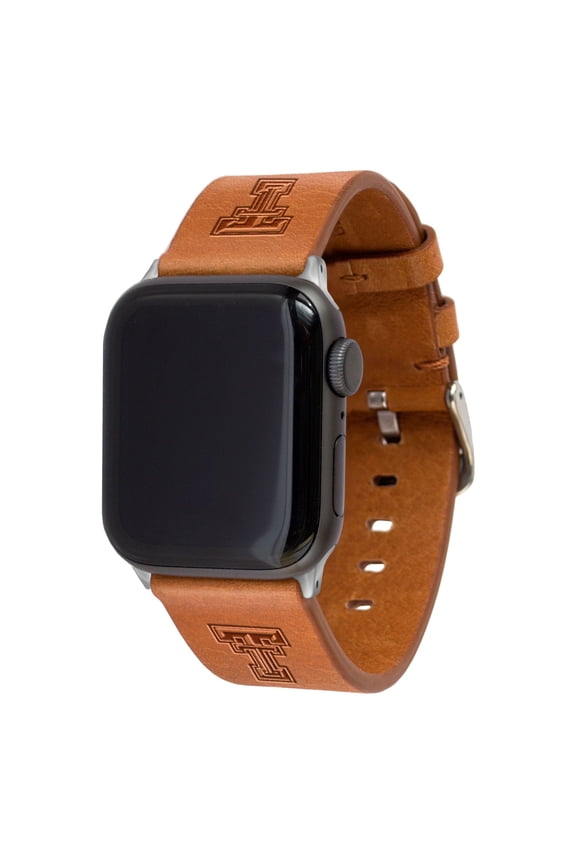 Tan Texas Tech Red Raiders Leather Apple Watch Band