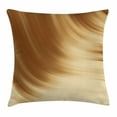 thumbnail image 1 of Tan Throw Pillow Cushion Cover, Curved Wave Like Conceptual Artistic Display Creamy Effect Soft Colored Subtle Image, Decorative Square Accent Pillow Case, 20 X 20 Inches, Cream Tan, by Ambesonne, 1 of 2