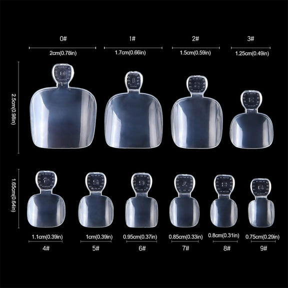TanChengg 100 Pieces False Toe Nails In 10 Sizes Full Cover Artificial French Toe Nails Nail Acrylics Press on