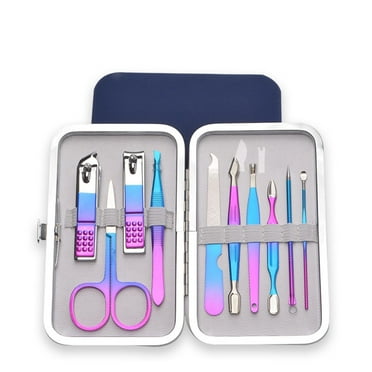 TanChengg Hair Tweezers And Manicure Pedicure Set Stainless Steel Manicure Kit Nail Clipper Travel Nail Tool