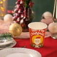 thumbnail image 1 of TanSiDing 10pcs Christmas Party Plates & Cups Set, Disposable Santa Claus Design, Festive Dinnerware for Holiday Gatherings, Durable Paper Tableware 7.4*5.3*8.4, 1 of 8