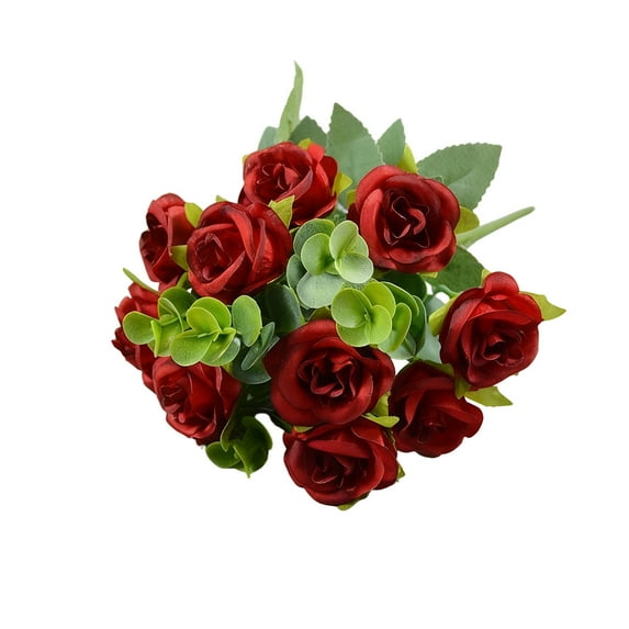 TanSiDing 1pcs Artificial Flower Bouquets Realistic Silk Wedding Centerpiece Decor for Home Party Bridal Shower Event Decoration