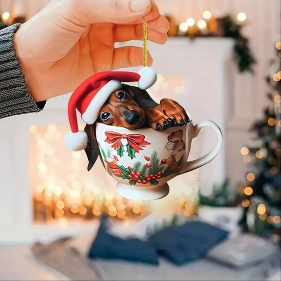 TanSiDing 1pcs Christmas Car Hanger Ornament - Festive Dashboard Decor with Swaying Motion for Holiday Spirit Auto Accessory