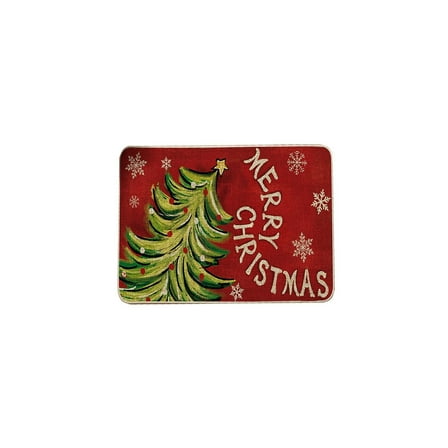 TanSiDing 1pcs Christmas Doormat Non Slip Floor Mat Festive Holiday Decor Absorbent Waterproof Entryway Rug Front Porch Farmhouse Welcome Mat Indoor Outdoor