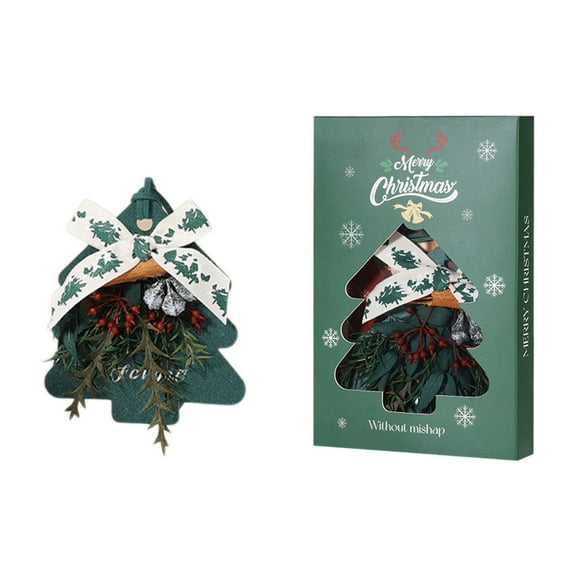 TanSiDing 1pcs Christmas Tree Sachets for Home Fragrance, Long Lasting Aromatherapy Ornaments, Wardrobe & Closet Freshener, Fireless Scented Decor for Holiday Decorations