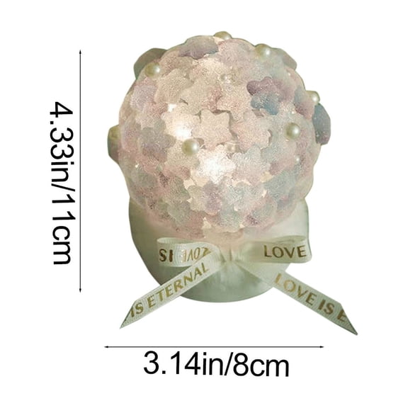 TanSiDing 1pcs DIY Night Light Kit, Starry Sky Craft Project with LED String Lights, Home Decor Bedroom Ambiance Desk Ornament, Valentine's Gift for Adults