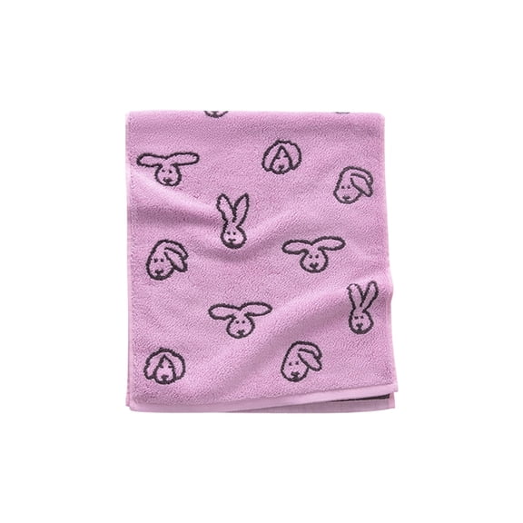 TanSiDing 1pcs Easter Bunny Jacquard Towel Extra Thick Large Absorbent Soft Cotton Bath Towel for Bathing Face Washing Home Spa Luxury