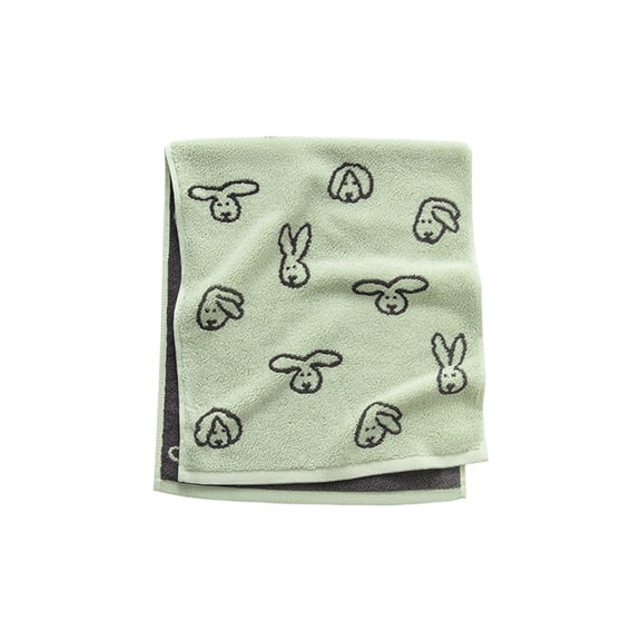 TanSiDing 1pcs Easter Bunny Jacquard Towel Extra Thick Large Absorbent Soft Cotton Bath Towel for Bathing Face Washing Home Spa Luxury