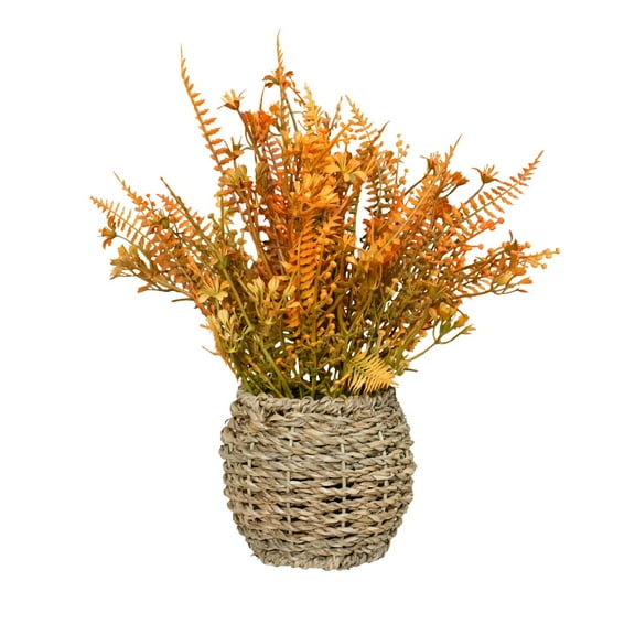 TanSiDing 1pcs Fall Foliage Artificial Flower Arrangement Realistic Thanksgiving Centerpiece with Plastic Stems for Home Table Decor Office Desk Autumn Display