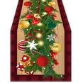 thumbnail image 1 of TanSiDing 1pcs Festive Christmas Tablecloth Waterproof Washable Holiday Dining Room Decor Indoor Outdoor Party Table Cover B, 1 of 4