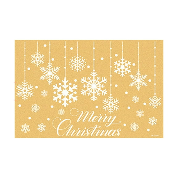 TanSiDing 1pcs Festive Snowflake Window Clings for Holiday Decor - Static Adhesive Decals for Glass Doors & Windows, Reusable Christmas Atmosphere Stickers