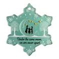 thumbnail image 1 of TanSiDing 1pcs Handmade Sea Glass Snowflake Ornament, Elegant Friendship Keepsake, Holiday Tree Decoration, Unique Christmas Pendant for Festive Home Decor 8cm, 1 of 8