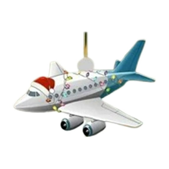 TanSiDing 1pcs Personalized Airplane Ornament - Christmas Tree Decoration for Pilots, Fighter Jets, Helicopters - Traveling Hanging Gift for Xmas