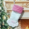 thumbnail image 1 of TanSiDing 1pcs Pet Christmas Stockings Dog Cat Christmas Stockings Paw Pattern Stockings for Xmas Tree Fireplace Hanging Christmas Party Decorations Gift, 1 of 5