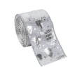 thumbnail image 1 of TanSiDing 1pcs Silver Wired Ribbon for Christmas Tree Decoration - - Garland Set for Topper and Bow Making, 1 of 6