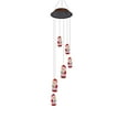 thumbnail image 1 of TanSiDing 1pcs Solar Powered Santa Wind Chime with Color Changing LED Lights, Outdoor Christmas Garden Decoration, Weatherproof Holiday Patio Ornament, 1 of 8