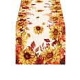 thumbnail image 1 of TanSiDing 1pcs Thanksgiving Table Runner Fall Harvest Decor Polyester Kitchen Dining Table Cover Party Holiday Decoration 33*180cm, 1 of 6