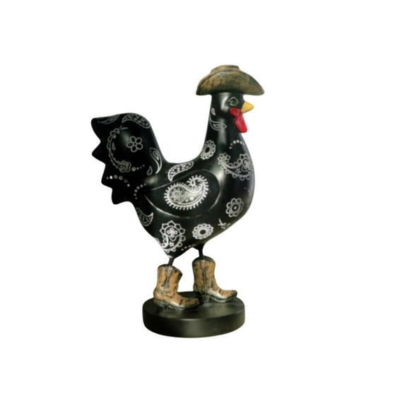 TanSiDing 1pcs Thanksgiving Turkey Statue Resin Home Decor - Handcrafted Realistic Animal Sculpture for Mantel TV Cabinet Desktop Display