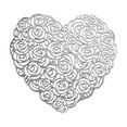 thumbnail image 1 of TanSiDing 1pcs Valentine's Day Heart Shaped PVC Table Mat Waterproof Heat Resistant Round Placemat for Dining Decor Party Holiday Celebration Western Style, 1 of 7