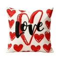 thumbnail image 1 of TanSiDing 1pcs Valentines Day Heart Throw Pillow Cover Romantic Gift for Couples Soft Decorative Cushion Cover for Sofa Couch Bedroom Living Room Home Decor 45*45cm, 1 of 6
