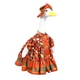 thumbnail image 1 of TanSiDing 1pcs Waterproof Outdoor Goose Statue Decor with Festive Costume for Porch Garden Holiday Yard Display, 1 of 9
