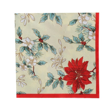 TanSiDing 20pcs Christmas Paper Napkins Disposable Festive Holiday Party Dinner Table Decorations Bulk Pack