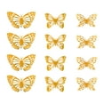 thumbnail image 1 of TanSiDing 24pcs 3D Metallic Butterfly Wall Stickers - Removable Self-Adhesive Decor for Home, Party & Wedding - Gold Foil Accent Wall Decals, 1 of 8