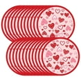thumbnail image 1 of TanSiDing 24pcs Valentine's Day Party Plates Disposable Dinnerware Set, Premium Paper Plates for Festive Celebrations, Elegant Heart Design, Ideal for Holiday Gatherings and Special Events 7in, 1 of 6