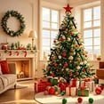 thumbnail image 1 of TanSiDing 24pcs Velvet Christmas Tree Bow Decorations - Elegant Festive Wreath Bows for Holiday Home Decor, Premium Silk-Like Material, Easy-Tie Design for Tree & Mantel, 1 of 5