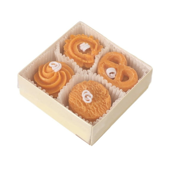 TanSiDing 2pcs Cookies Shaped Scented Candle, Biscuit Aroma Soy Wax Decorative Candle for Table Photo Prop Birthday,Prefect Gift for Meditation Stress Relief Mood Boosting Bath Yoga