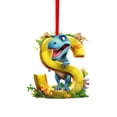 thumbnail image 1 of TanSiDing 2pcs Dinosaur Christmas Ornaments - Shatterproof Acrylic Hanging Pendants for Holiday Tree Decor, Festive Dino-Themed Party & Gift Accents S, 1 of 5