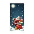 thumbnail image 1 of TanSiDing 2pcs Festive Christmas Door Curtain with Santa Claus Design, Durable Polyester Fabric for Holiday Wall and Party Decoration 35*71in, 1 of 6