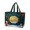 thumbnail image 1 of TanSiDing 2pcs Festive Christmas Gift Bags Bulk, Reusable Holiday Party Favor Bags for Decorations, Large Holiday Shopping Bags with Handles for Gifts Wrapping C, 1 of 5