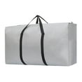 thumbnail image 1 of TanSiDing 2pcs Heavy-Duty Storage Bag with Double Zipper, Waterproof Tear-Resistant PVC Fabric for Home Organization, Travel & Seasonal Items Protection 52*36*16, 1 of 5