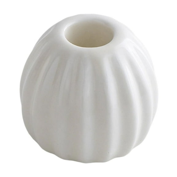TanSiDing 2pcs Modern Ceramic Candlestick Holder Aroma Diffuser for Home Decor, Minimalist Tabletop Centerpiece for Living Room, Entryway, Bedroom 12x10x10cm