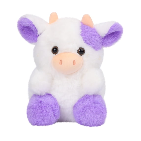 TanSiDing 2pcs Purple Cow Plush, Cute Cow Plush Stuffed Animal Doll, Stuffed Animal Valentine'S Day Gifts for Women Men, Birthday Present, New Year Home Decor 20cm