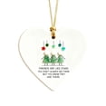 thumbnail image 1 of TanSiDing 2pcs Sea Glass Friendship Heart Ornament - Handmade Keepsake Pendant for Best Friend Gift, Sister, Christmas Tree Decor, Beach Theme Home Accent, 1 of 7