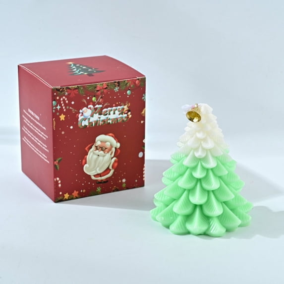 TanSiDing 3pcs Christmas Tree Scented Candle, Holiday Aromatherapy Candle Gift, Festive Home Decor, Relaxing Fragrance for Parties & Celebrations