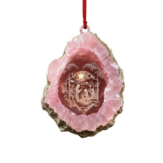 TanSiDing 1pcs Funny Christmas Ornaments - Acrylic Round Religious Hanging Pendants for Holiday Tree Decorations, Festive Home Decor